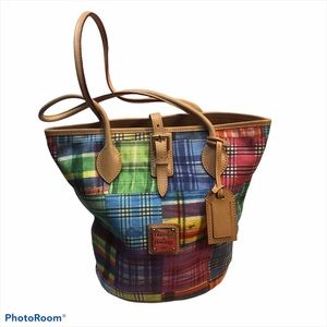 NWOT DOONEY AND BOURKE Madrias plaid shoulder